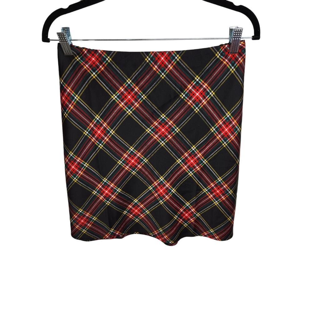 J.Crew Womens Tartan Mini Bias Slip Skirt Size 6 Plaid Preppy Academia Old Money - Picture 2 of 9